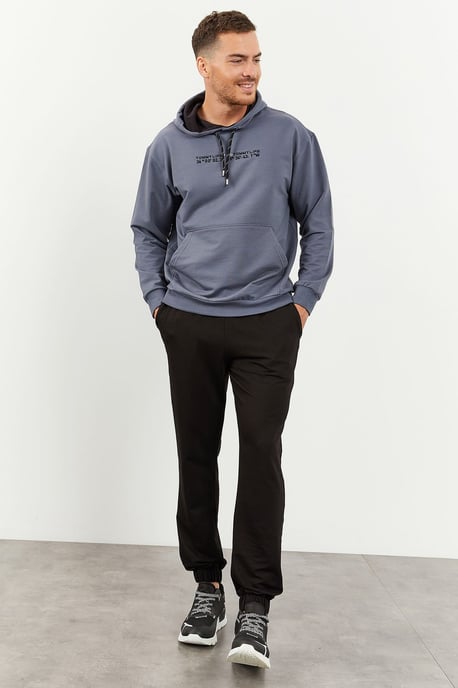 Übergröße Kapuzensweatshirt und Hose Set - Image 5