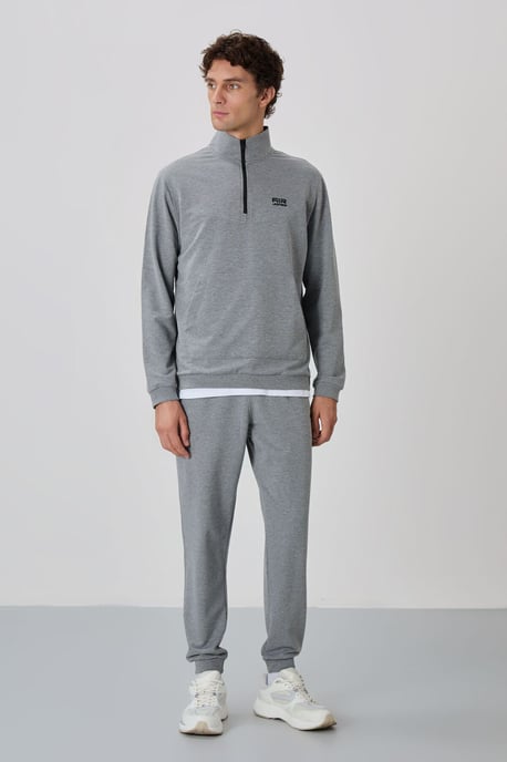 Herren Sweatshirt-Set mit Reißverschluss und Hose - Image 3