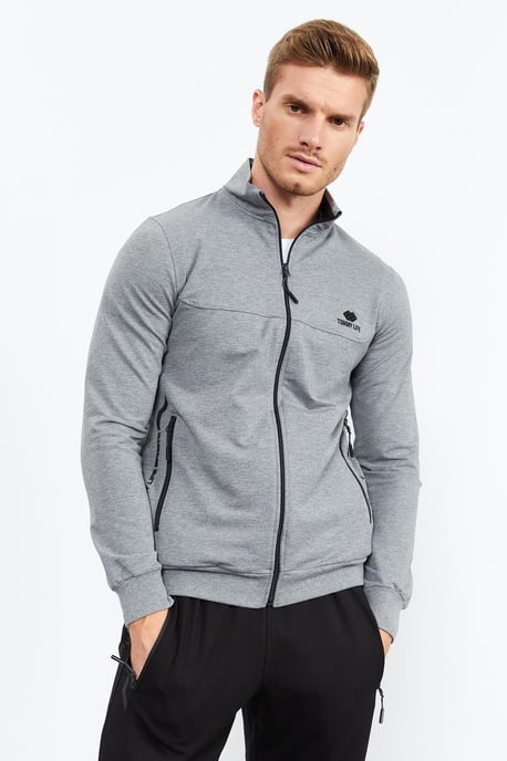 Herren Sweatshirt-Set mit Reißverschluss und Hose - Image 2