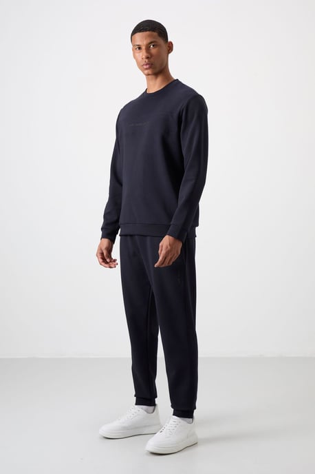 Bedrucktes Fleece-Sweatshirt und Hose Set - Image 5
