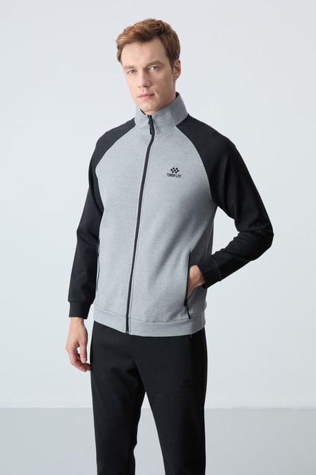 Herren Farbblockiertes Strick-Active-Set - Image 4