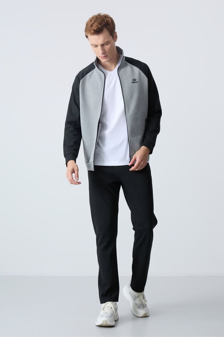 Herren Farbblockiertes Strick-Active-Set - Image 6