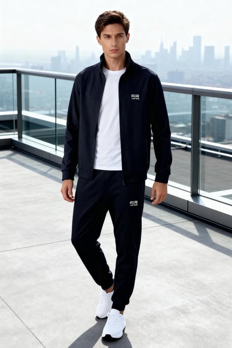 Herren Fleece Sweatshirt- und Hosen-Set - Image 1