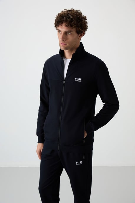 Herren Strick-Fleece Sweatshirt und Hose Set - Image 3