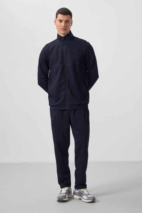 Herren Langarm-Reißverschluss Sweatshirt und Hose Set - Image 4