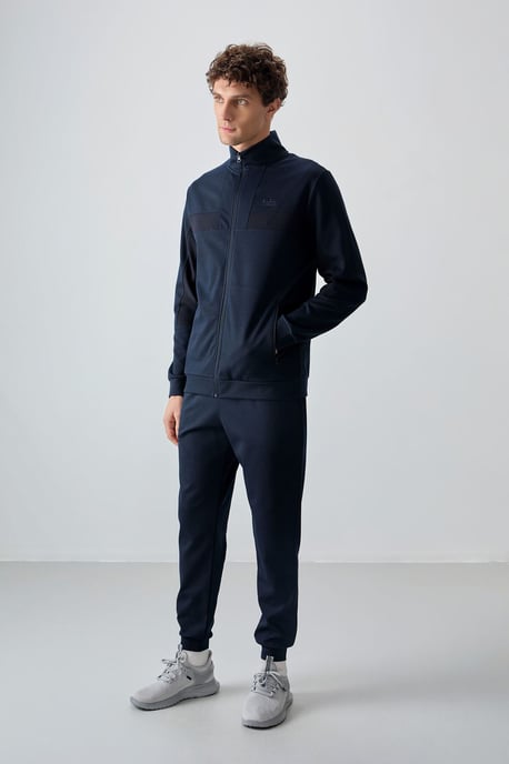 Herren Sweatshirt- und Hosen-Set mit Farbblockdesign - Image 5