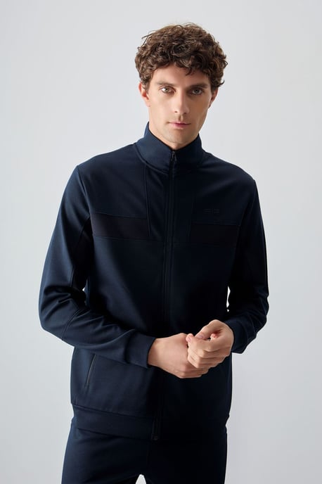 Herren Sweatshirt- und Hosen-Set mit Farbblockdesign - Image 6