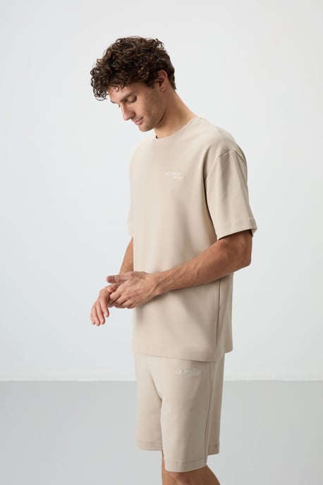 Oversized Kurzarm-T-Shirt und Shorts Set - Image 3
