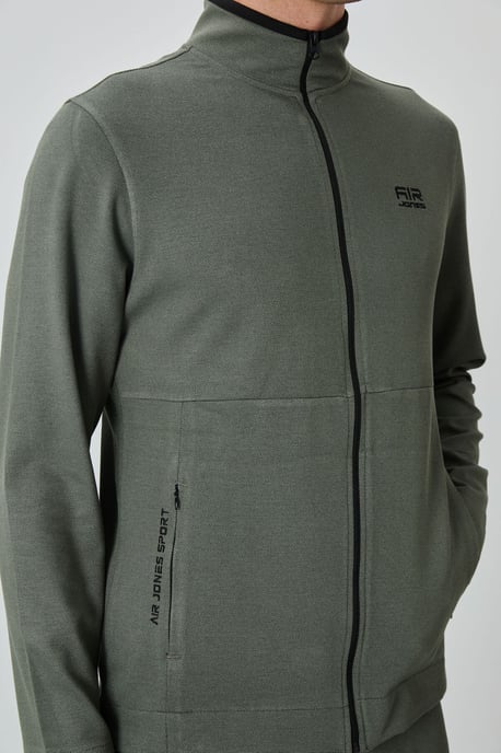 Herren Sweatshirt-Set mit Reißverschlusskragen und Hose - Image 5