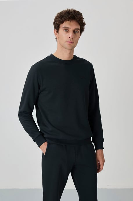 Herren Baumwoll-Polyester Fleece Sweatshirt- und Hosen-Set - Image 2