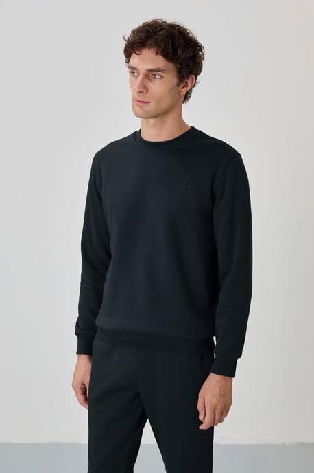 Herren Baumwoll-Polyester Fleece Sweatshirt- und Hosen-Set - Image 6