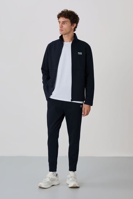 Herren Sweatshirt- und Hosen-Set mit Reißverschlusskragen - Image 1