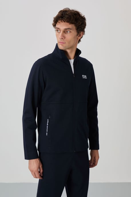 Herren Sweatshirt- und Hosen-Set mit Reißverschlusskragen - Image 2
