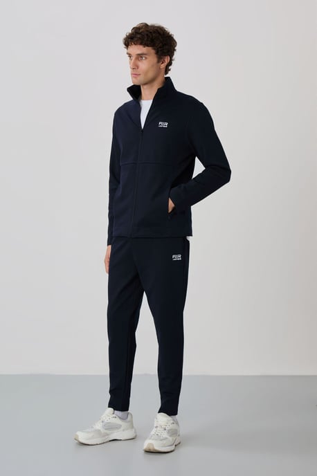 Herren Sweatshirt- und Hosen-Set mit Reißverschlusskragen - Image 4