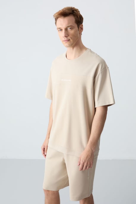 Herren Oversized T-Shirt und Shorts-Set aus Baumwollmischung - Image 3