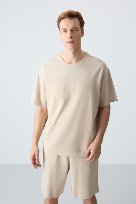 Herren Oversized T-Shirt und Shorts-Set aus Baumwollmischung - Image 4