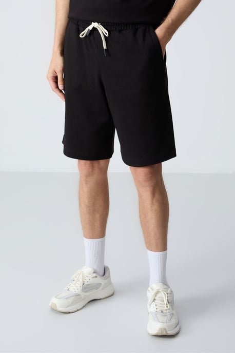 Herren Oversized Baumwollmischung T-Shirt und Shorts Set - Image 2