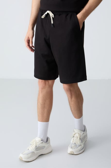 Herren Oversized Baumwollmischung T-Shirt und Shorts Set - Image 5