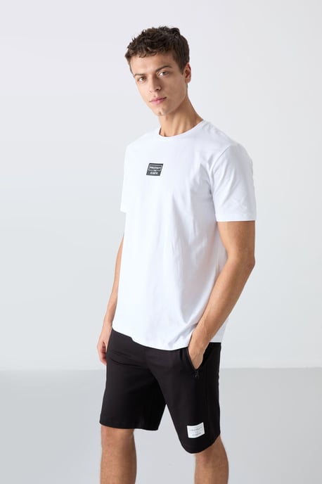Bedrucktes Baumwoll-Jersey T-Shirt und Shorts Set - Image 3