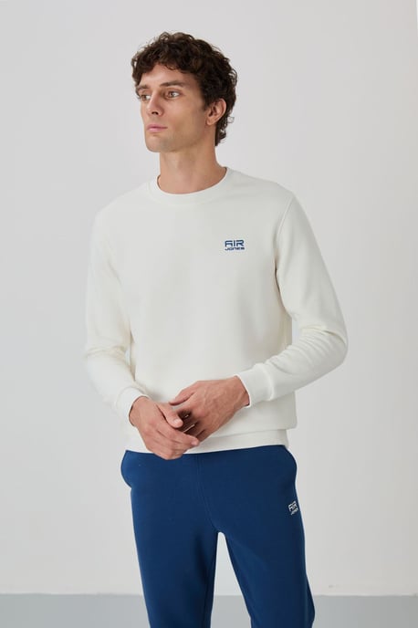 Herren Baumwoll-Polyester Fleece Sweatshirt und Hose Set - Image 2
