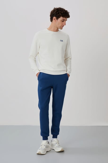 Herren Baumwoll-Polyester Fleece Sweatshirt und Hose Set - Image 5