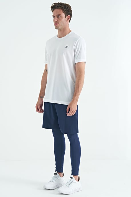Tommy Life Herren Skinny-Hose mit hohem Bund, Strick - Marineblau - Image 4