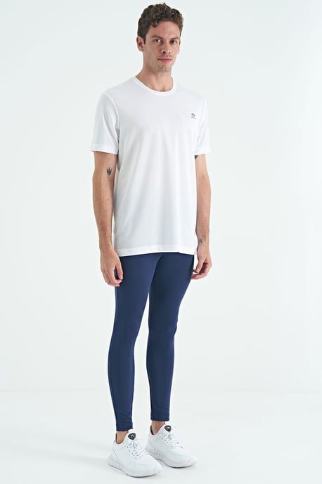 Tommy Life Herren Skinny-Hose mit hohem Bund, Strick - Marineblau - Image 6