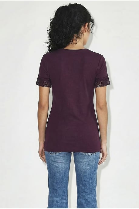 V-Ausschnitt Slim Fit Bluse - Image 4
