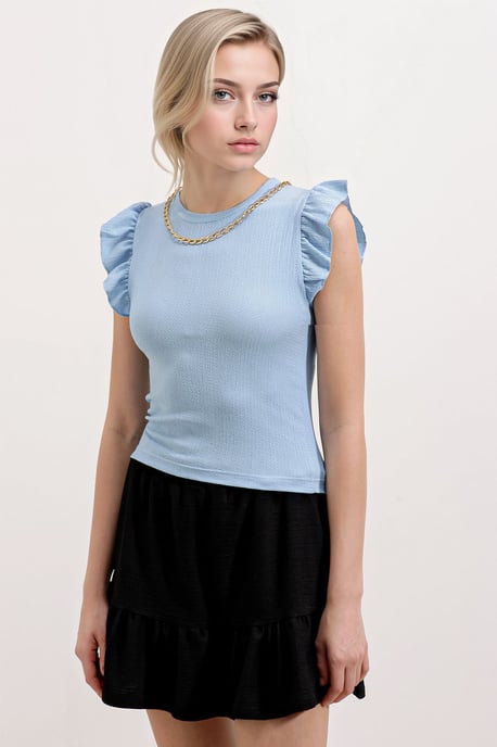 Rippenshirt ärmellos mit Rundhalsausschnitt - Image 1