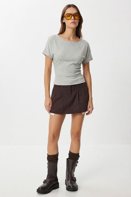 Schulterfreie Strickbluse - Image 4