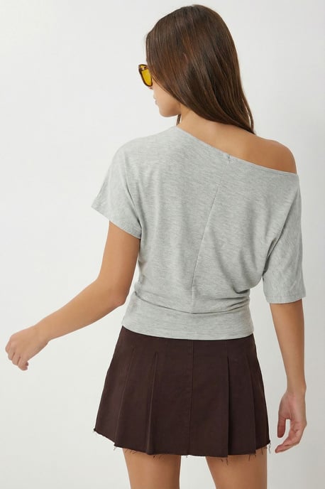 Schulterfreie Strickbluse - Image 6