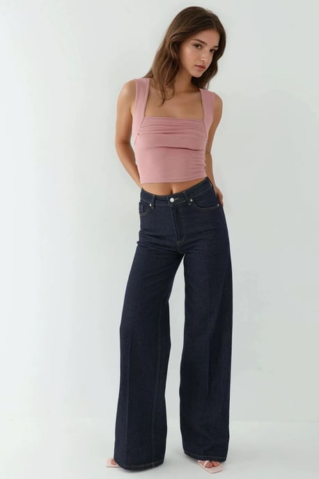 Gerüschte Bluse mit quadratischem Ausschnitt - Image 5