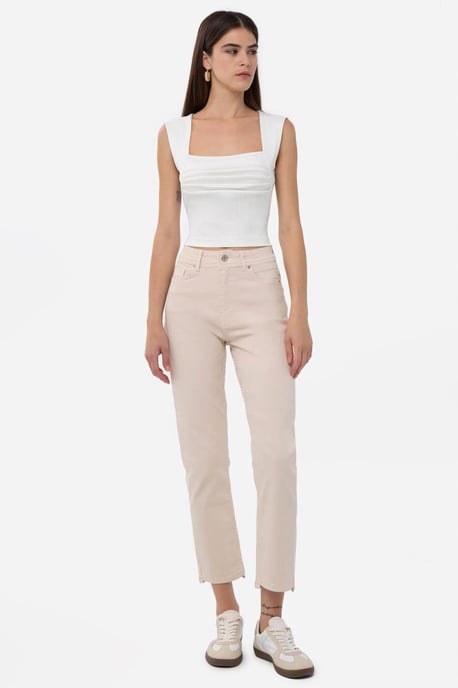 Gerüschte Bluse mit quadratischem Ausschnitt - Image 5