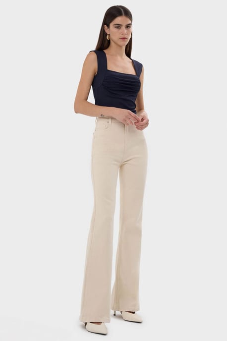 Gerüschte Bluse mit quadratischem Ausschnitt - Image 3