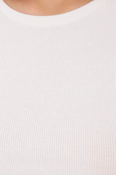 Klassisches Rundhals Kurzarm-Cropped-Top - Image 5