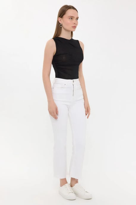 Ärmellose Rundhalsbluse - Image 3