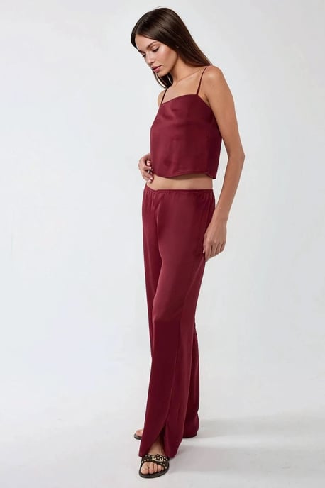 Ana Quadratkragen Satin-Top - Image 6
