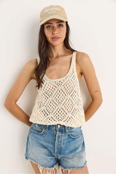 Spitzenbesetzte Rundhals-Crop-Bluse - Image 2
