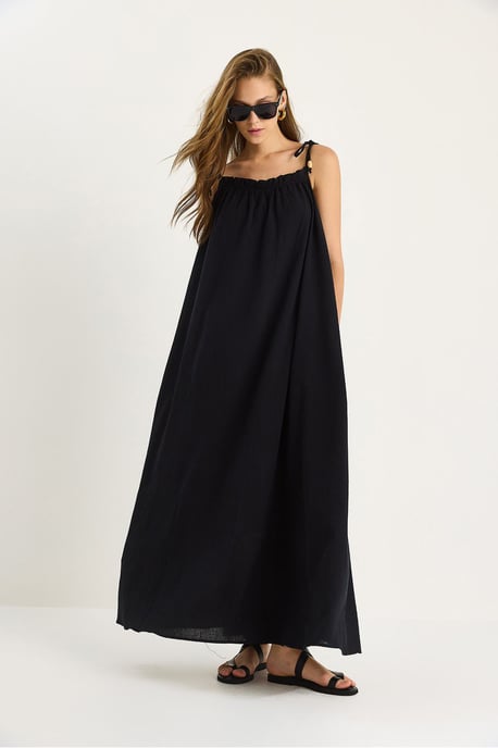 Maxikleid mit Rüschendetail - Image 4