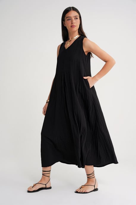 V-Ausschnitt Maxikleid - Image 3