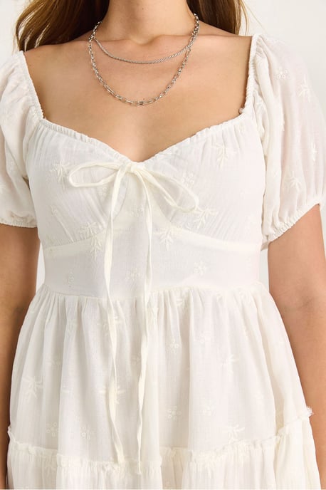 Gesticktes Herzkragen-Maxikleid - Image 6