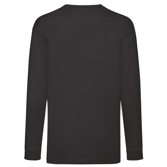 Fruit of the Loom - "Valueweight" T-Shirt für Kinder Langärmlig (Schwarz) - Image 2