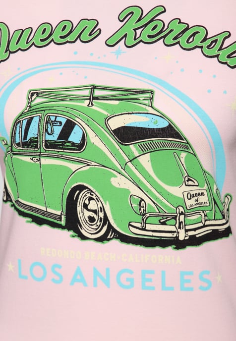 Queen Kerosin Damen T-Shirt Los Angeles - Image 4