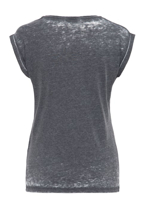 Queen Kerosin Damen Enzym Wash T-Shirt Heartbreak Garage - Image 2