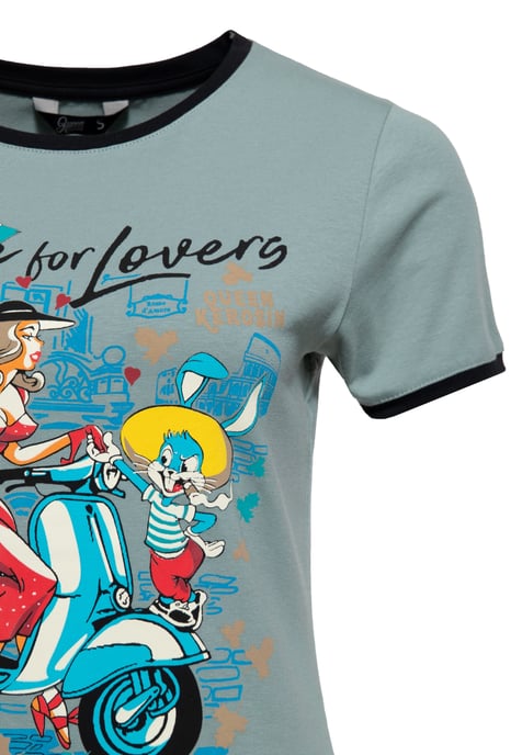 Queen Kerosin Damen T-Shirt Rome for Lovers - Image 3