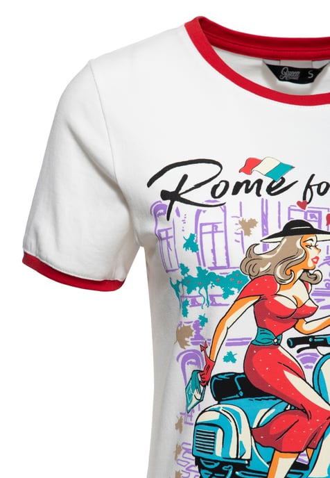 Queen Kerosin Damen T-Shirt Rome for Lovers - Image 3