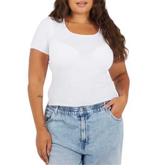 Brave Soul - T-Shirt für Damen, Runder Auschnitt, Plus Schlank (Weiß) - Image 1