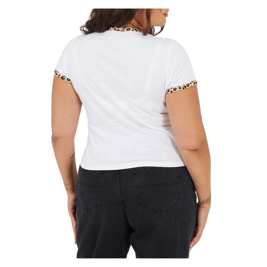 Brave Soul - T-Shirt für Damen, Plus (Weiß/Leopard) - Image 3
