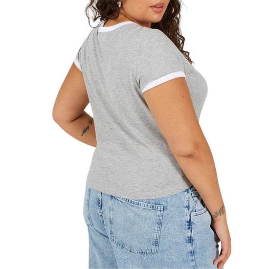 Brave Soul - T-Shirt für Damen, Rundhalsausschnitt, Plus (Grau/Weiß) - Image 3
