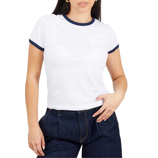 Brave Soul - T-Shirt für Herren/Damen Unisex, Ringer-Stil, Regulär (Weiß/Marine) - Image 2